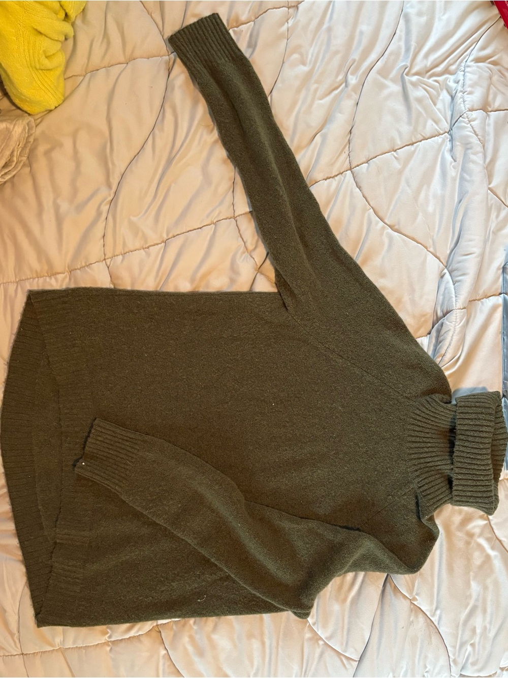 J. Crew Olive Turtleneck Sweater